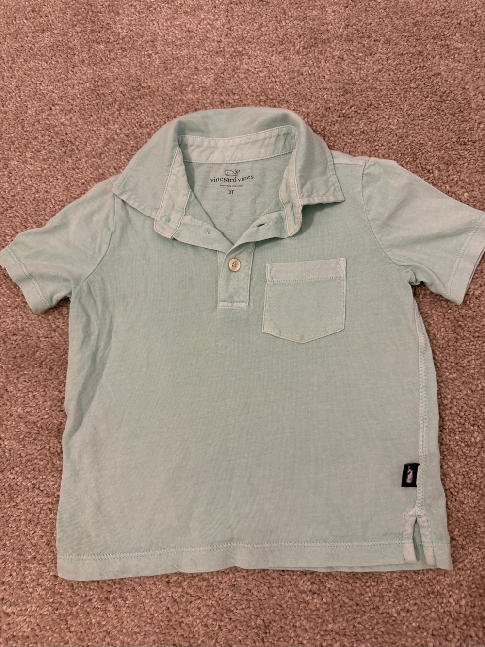 Vineyard Vines Boys' Mint Green Polo Shirt